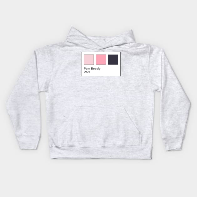 Pam Beesly Pantone Kids Hoodie by mariaronda